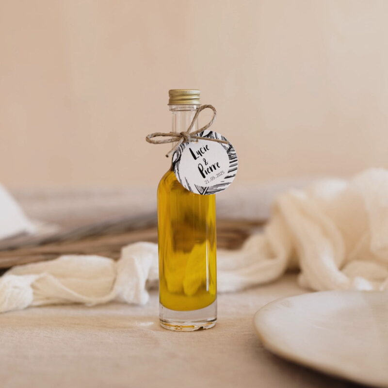 Flacons d'huile d'olive personnalisables